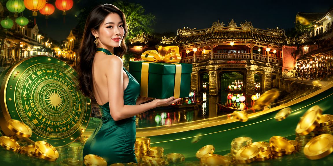 Khung cảnh chợ đêm Hội An với người dùng theo dõi kết quả cá cược thể thao